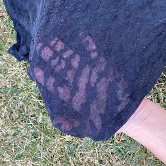 Good American black Zebra Burnout crop shirt 4XL GA size 7 - Picture 3 of 7